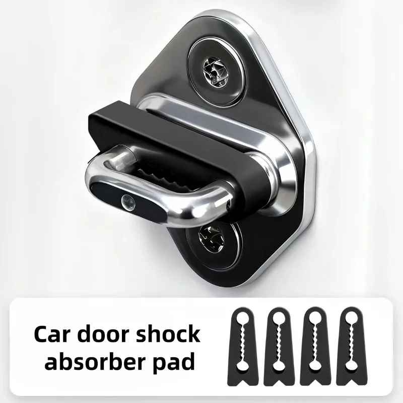 4pcs Car Door Shock Absorber Universal Car Door Bucke Soundproof Deadener Damper Cushion Anti-Vibration Buffer Pad