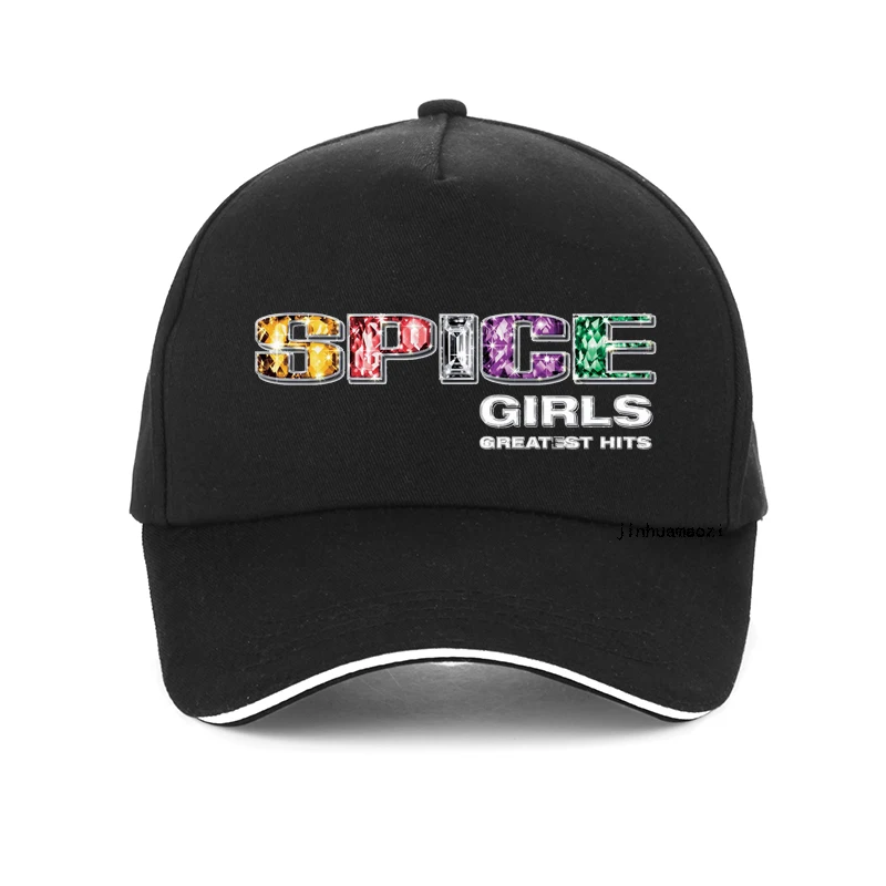 

Spice Girls hat Black Rock Tour Retro Vintage Girl Power Men Baseball Cap Summer Cotton Hip Hop visor Snapback hats