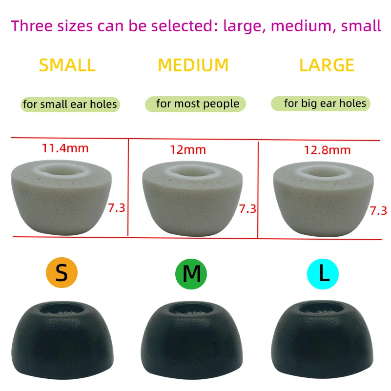 (6 Pieces)Upgrade Round Sponge Dust Net Memory Foam Earplug Replacement Samsung Galaxy Bud Pro Real Wireless Earplug Earplug (3
