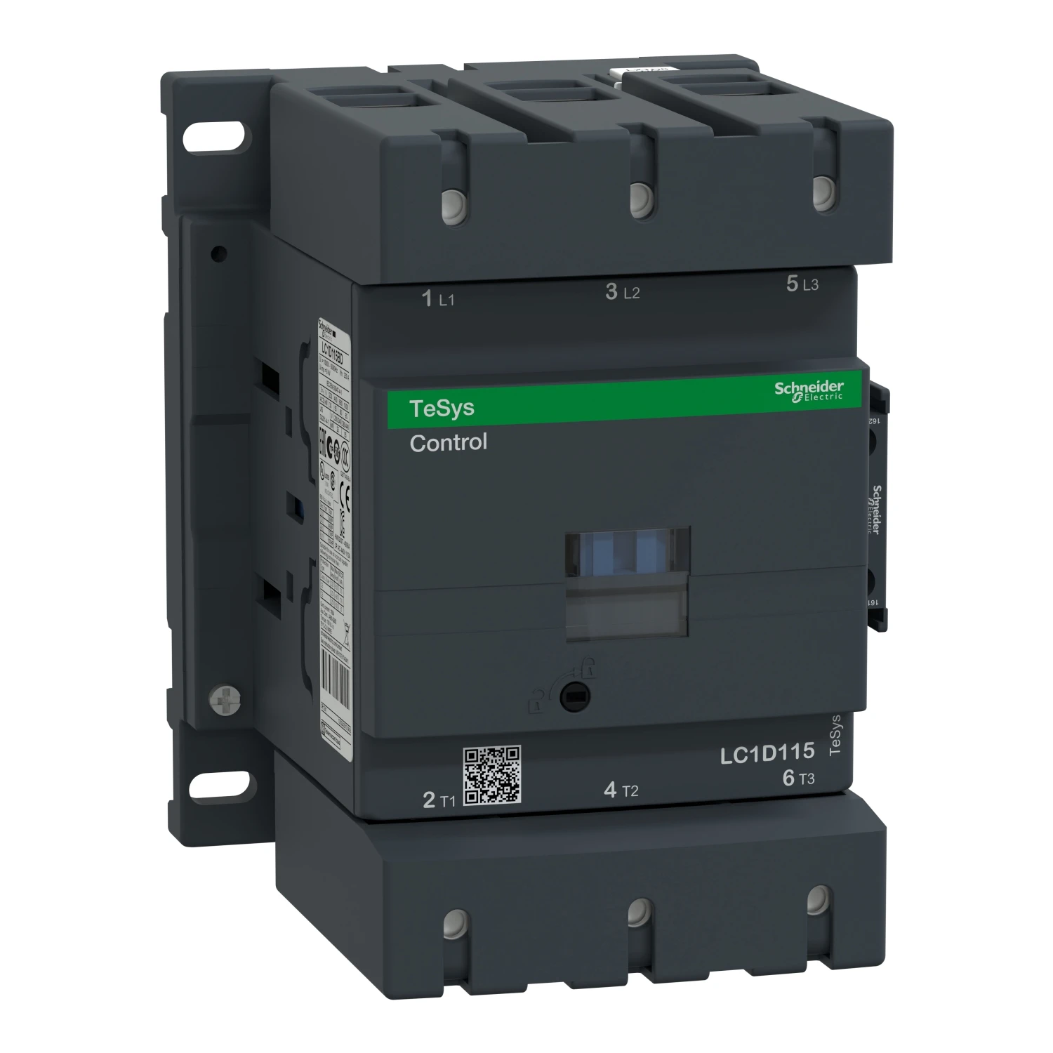 

Контактор LC1D115 LC1D115FD — 3P (3 НО) — AC-3 — = 440 В, 115 А — стандартная катушка постоянного тока 110 В