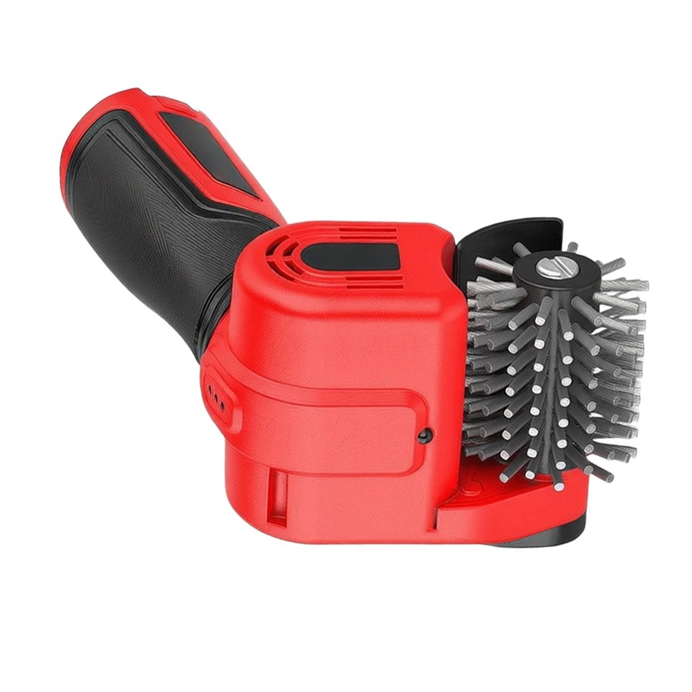 12V Cordless Electric Grill Brush With Stainless Steel Bristles, IPX7 Waterproof BBQ Cleaner For Outdoor Grates, Camping