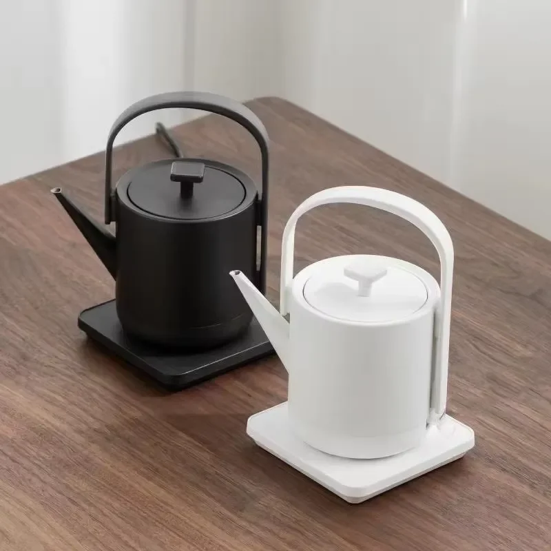 New design 360 rotating square base 304 food grade stainless steel fast heating mini dry fire cordless electric kettle