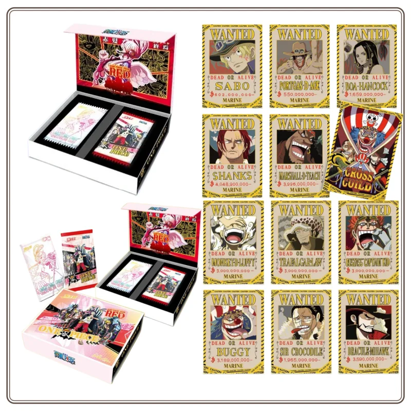 in-stock-one-piece-card-monkey-d-luffy-red-uta-25th-anniversary-collection-anime-games-peripherals-version-cards-toys-gifts