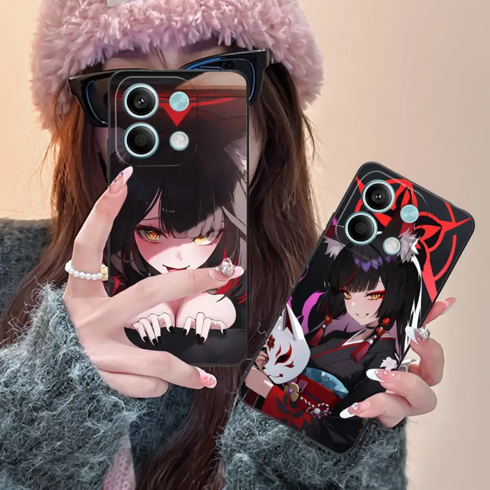 

Чехол для телефона Blue Archive Kosaka Wakamo для Xiaomi Redmi 14 13 12 A5 3 2 1 C Plus 4G 5G с цветным принтом, красивый защитный чехол