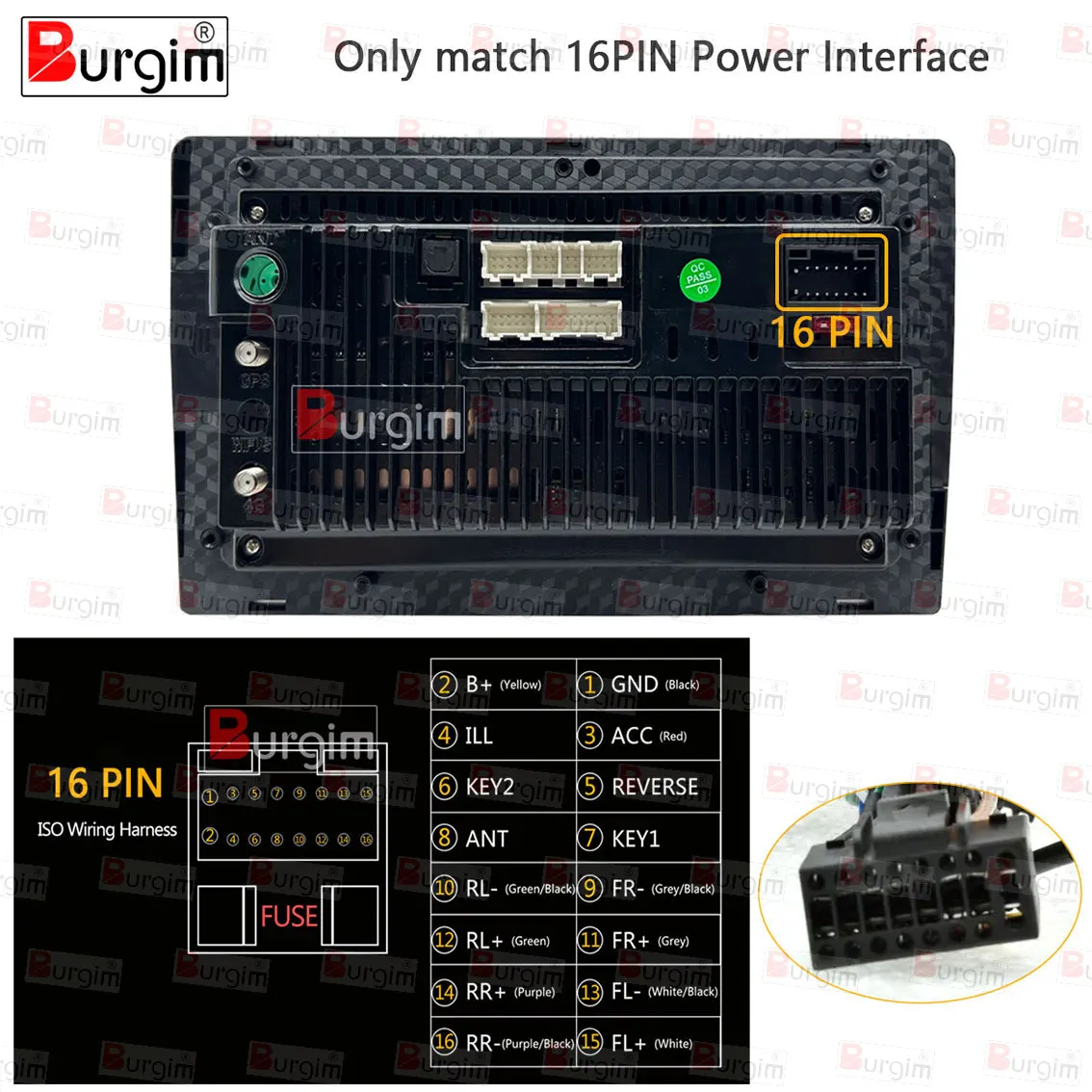 16PIN سيارة أندرويد راديو سلك الطاقة محول الأسلاك تسخير موصل Canbus لسيتروين C2 C3 C4 C4L DS4 2 B7 بيرلينجو ثاب