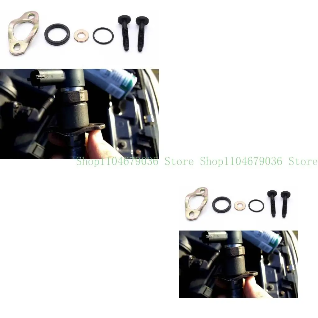 

652F Universal Car Parts Injector Clamp Seal Washer Fitting 30650390 Metal For XC90 XC70 D5244T D5 Easy Installation