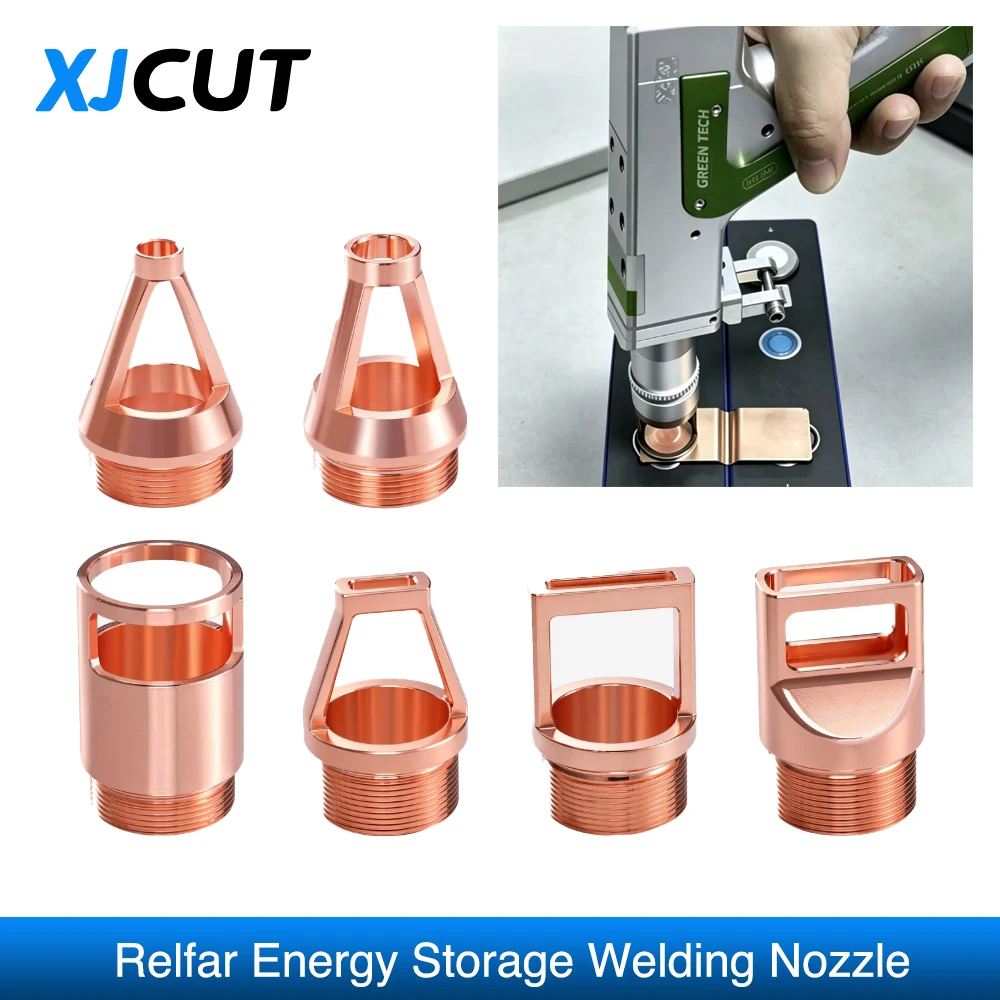 Relfar 5 in 1 Copper Energy Storage Welding Nozzle for FWH30/FWH20-ES10A Handheld Laser Welding Head Battery Welding Accessories