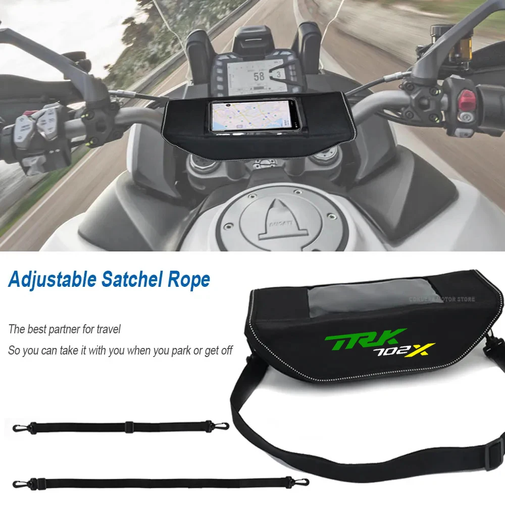 Motorrad zubehör wasserdichte und staub dichte Lenker Aufbewahrung tasche für Benelli Trk702x Trk 702 x Trk 702x