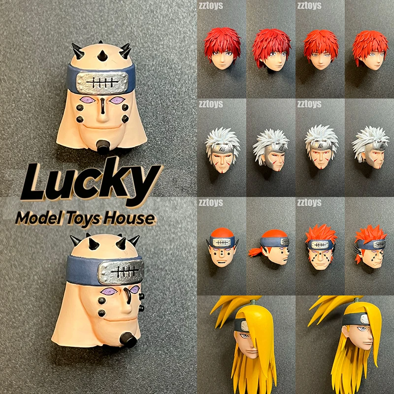 

Bandai 1/12 Pain Sasori Deidara Senju Tobirama Anime Naruto Soldier Delicate Head Sculpt For 6inch Shf Action Figure Body Decors