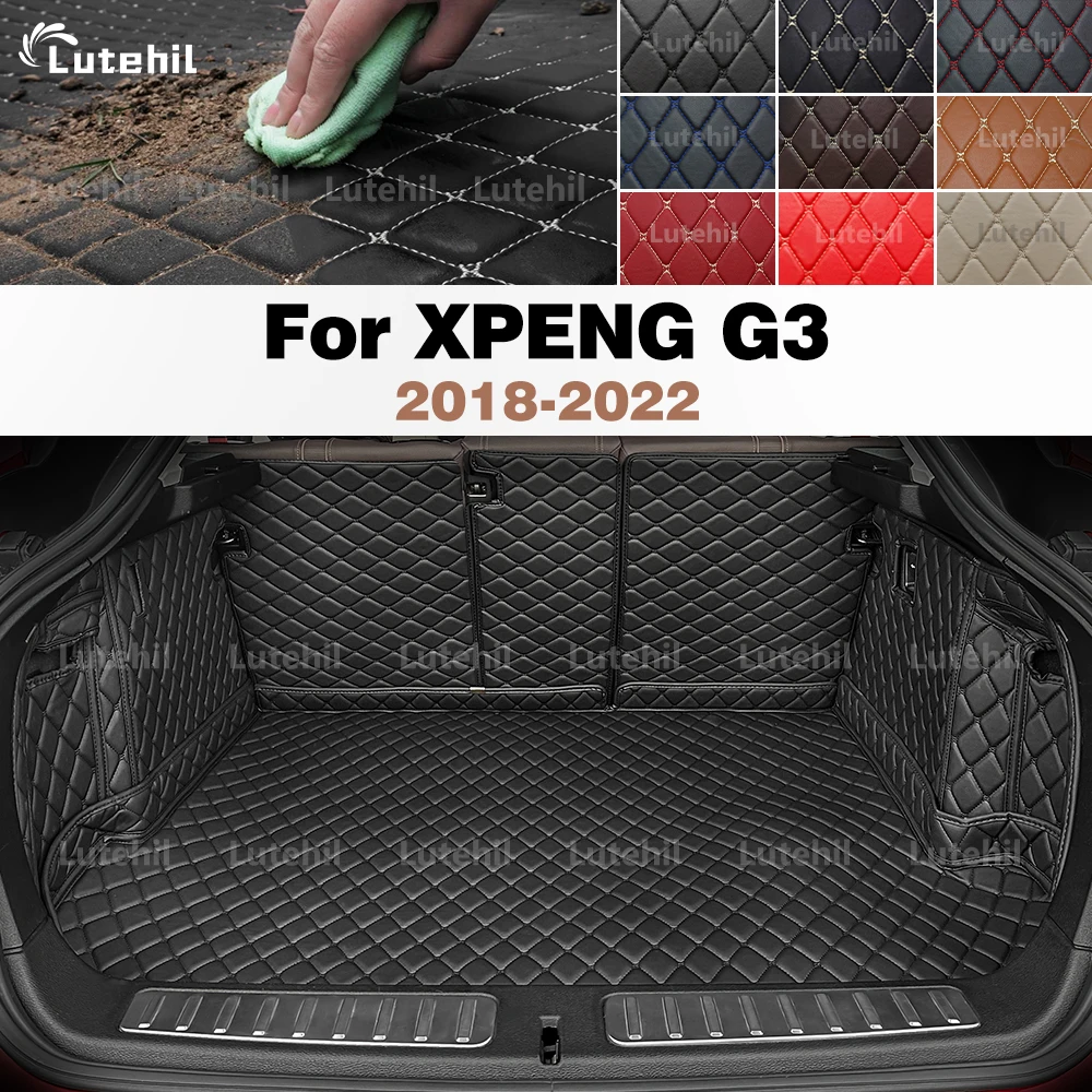 

For XPENG G3 2018-2022 21 20 19 Auto Full Coverage Trunk Mat Car Protective Pad Cargo Liner Interior Accessories