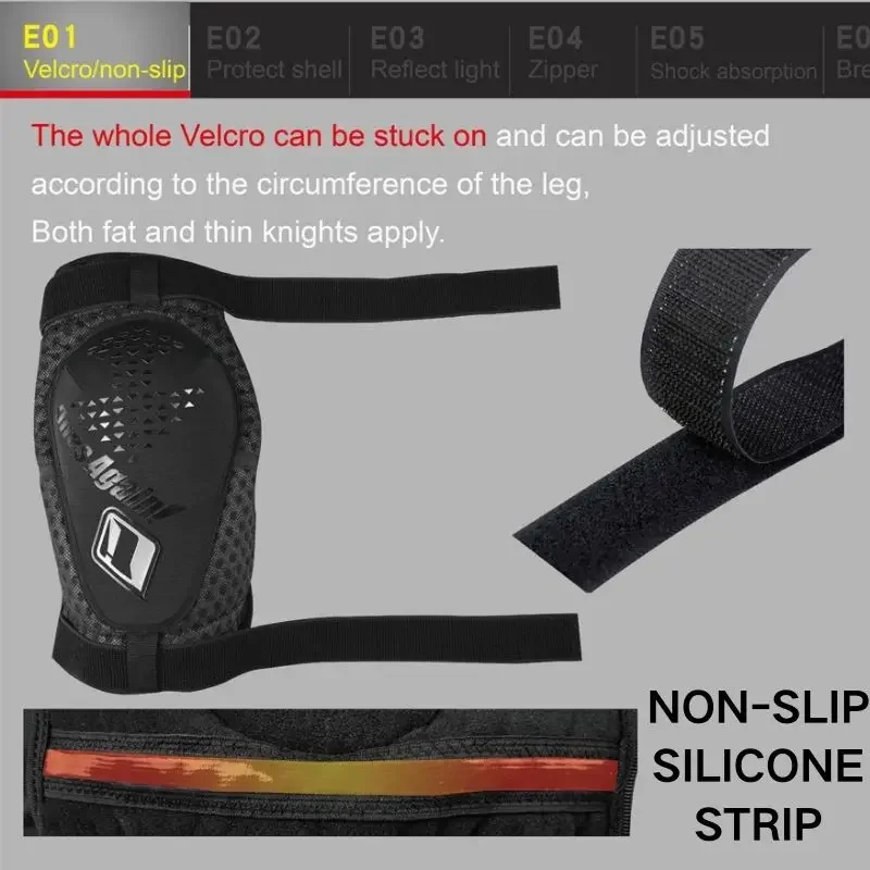 Summer 3D Mesh Motocross Enduro Knee Guards for Motorcycle Riding Legs Protectors Dirt Bike Cycling MTB Gear Accessories Parts
