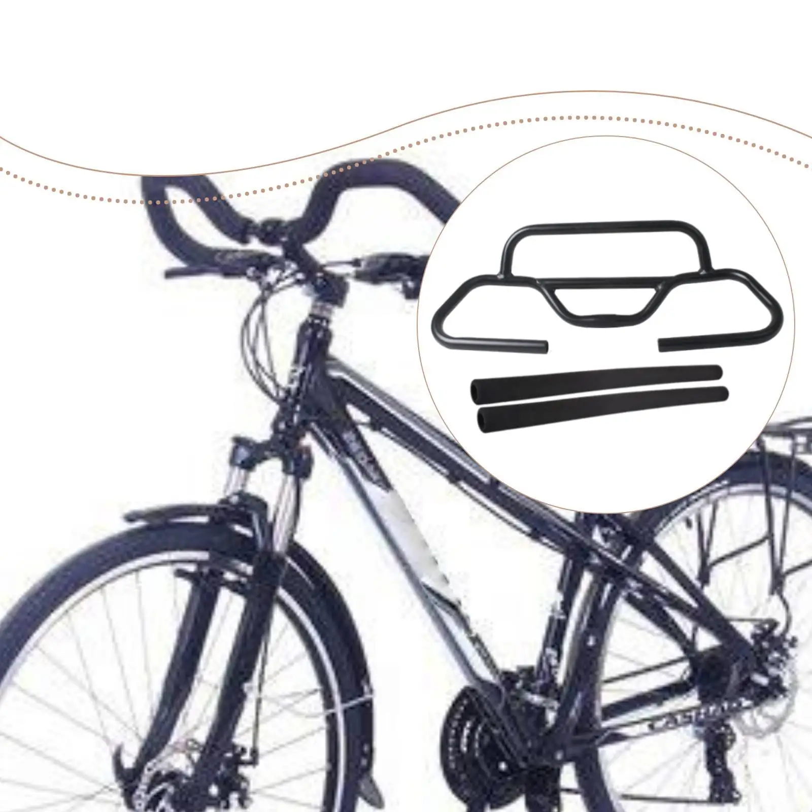 

Aluminum Alloy Mountain Bike Handlebar Ergonomic Butterfly Bar Cycling Spare Parts for Road Bike MTB