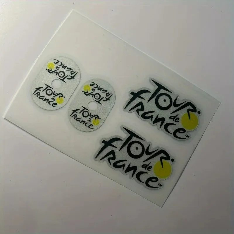 4 pezzi/foglio, adesivi decorativi, set combinato di adesivi per ugelli dell'aria, adesivi e decalcomanie per campionati di bici da strada del mondo,