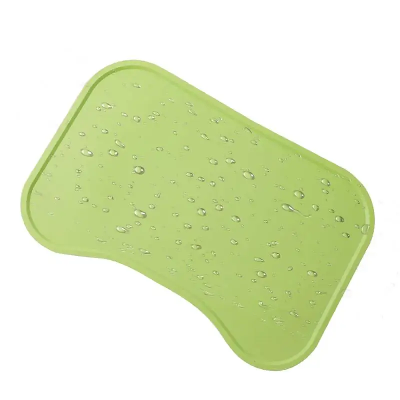 Pet Food Mat Silicone Waterproof Dog Food Mat Cat Food Mat Non-Skid Spill Proof Pet Feeding Mat For Food And Water Easy To Clean