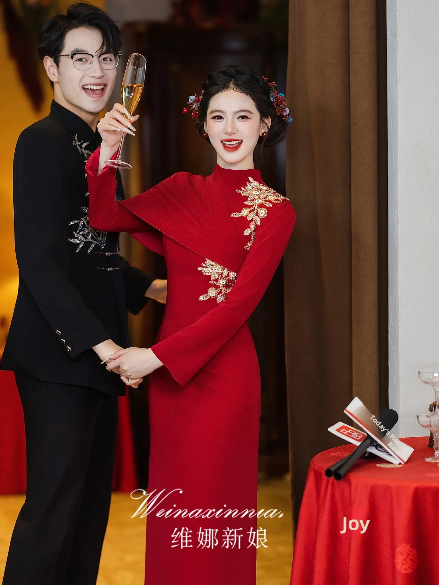 

New Chinese Sle Wedding Dr 2025 New High-End Improved Engagement Ceremony Dr with awl Return Home