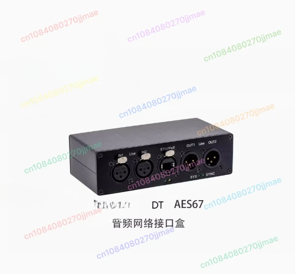 

Professional AES67 Audio over IP Converter, 128CH Low Latency, Dante/RAVENNA Compatible, PoE+ Network Audio Interface