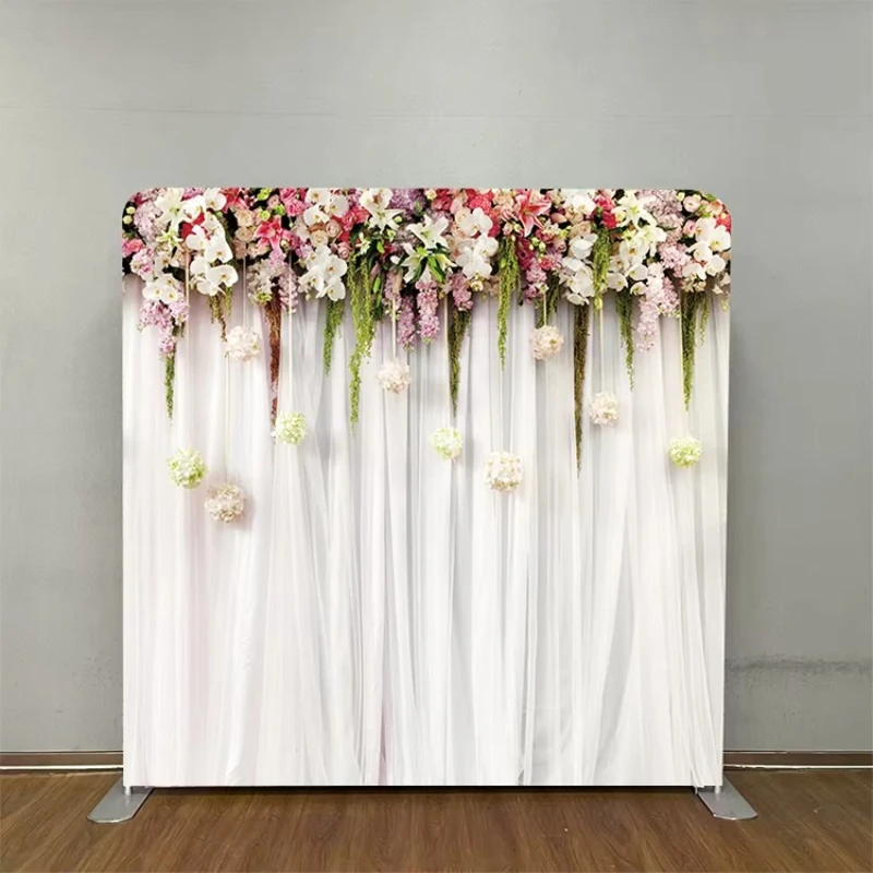 

Professional Removable 8'x8 'Simple Fabric Display Background Stand Photography New Tension Fabric Pillowcase