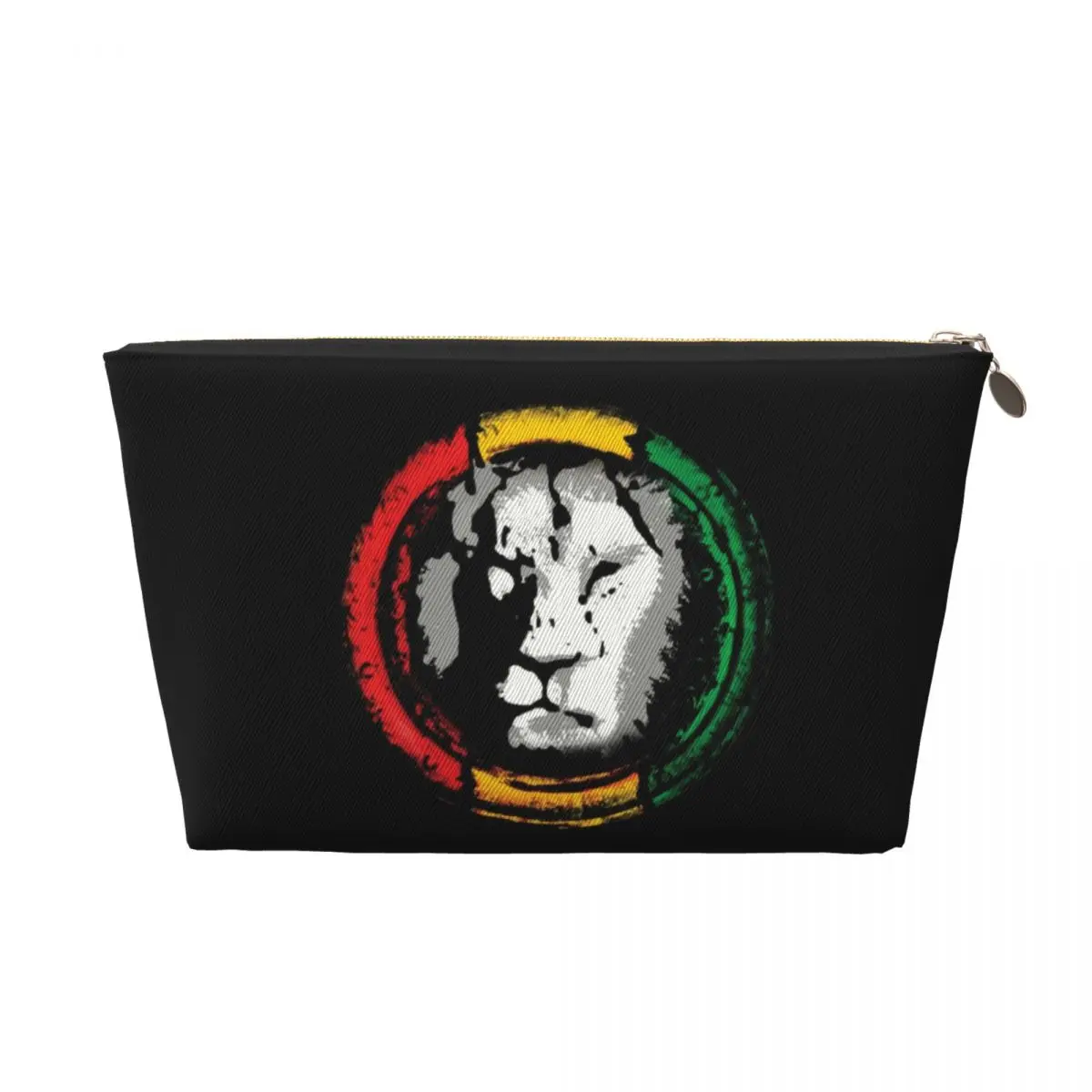 Custom Rasta Reggae Lion Cosmetic Bag Women Kawaii Large Capacity Jamaican Pride Makeup Case Beauty Storage Toiletry Bags