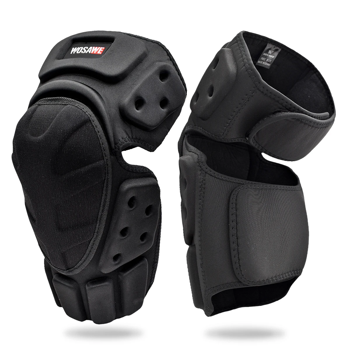 WOSAWE Motorcycle Knee Elbow Pads Braces Support Motocross Knee Pads Motorbike Riding Adult Knee Elbow Pads