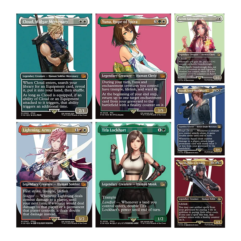 

Magical Proxy Trading Card Game Diy Homemade Cloud,midgar Mercenary Lightning,army of One Collection Card Toys Gift