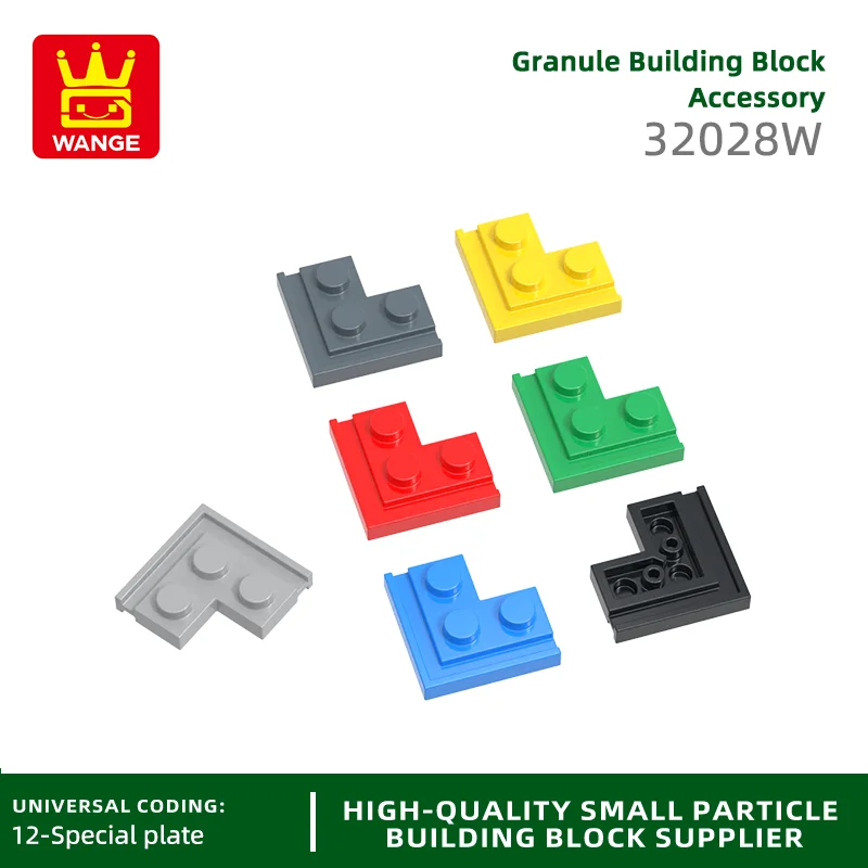 WANGE 32028W  100g/140PCS Right Angle Groove Building Blocks Moc Compatible With Assembles Bricks DIY Children Toys Gift Box