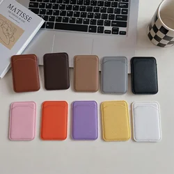 For iPhone 13 12 14 15 Pro Max S23 S24 ultra elastic leather MagSafe magnetic wallet phone cases upgrade wallet card accessories