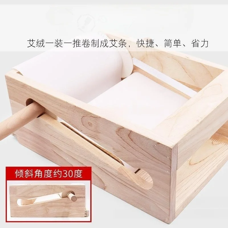 Electric Moxa Roll Making Machine Household Hand Operated Moxa Stick Roller Device Moxa Wool Column Rolling Processing Equipment