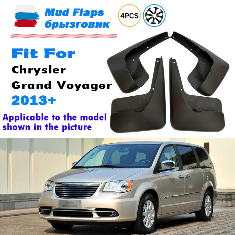 Mudflaps FOR Chrysler Grand Voyager Mudguards Fender Mud Flap Guard Splash Mudguard Fenders car accessories auto styline 4pcs