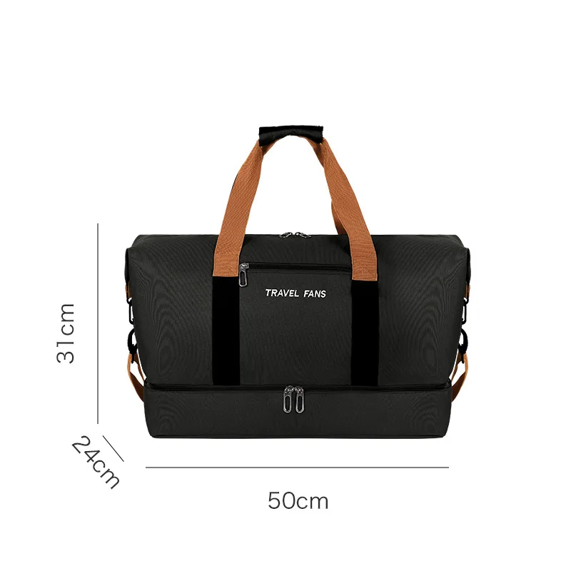 Men Carry On Travel Duffle Bag Nylon Waterproof Sports Gym Tote Bags for Women Large Capacity Storage Luggage Handbag