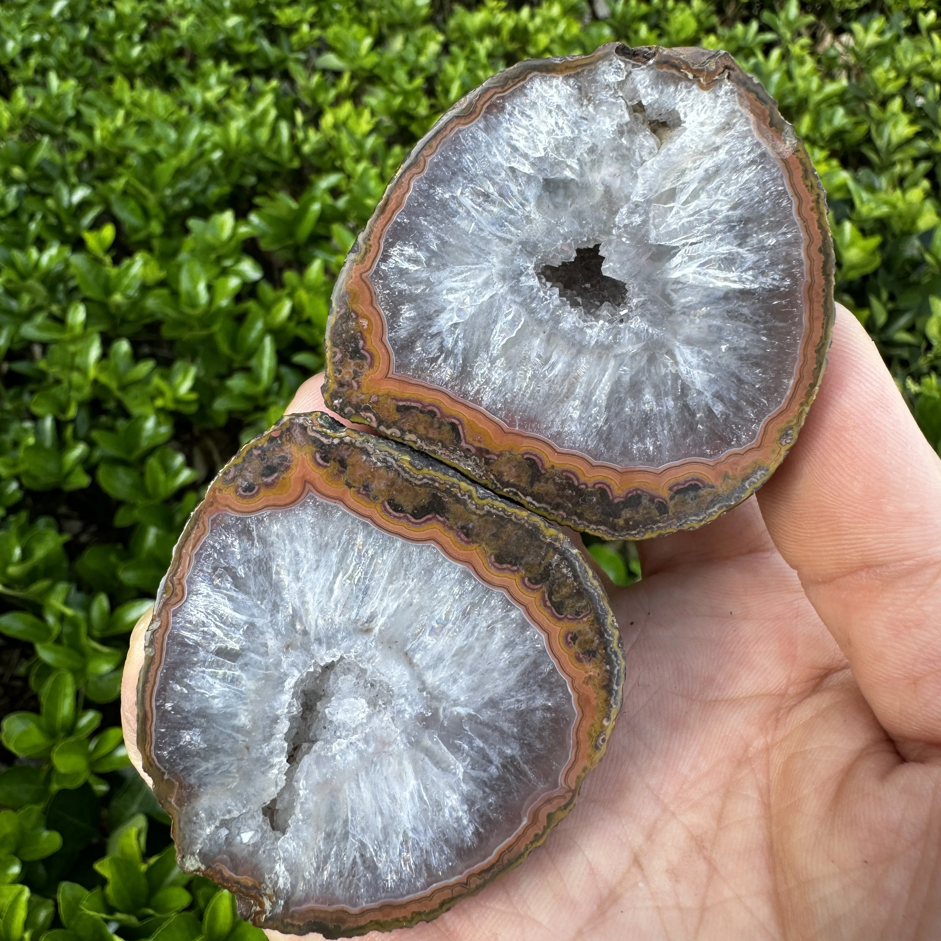 282g Natural Rough Polished ZhanGuo Red Agate Geode Egg Druzy Crystal Quartz Sardonyx Healing Stone Home Decor