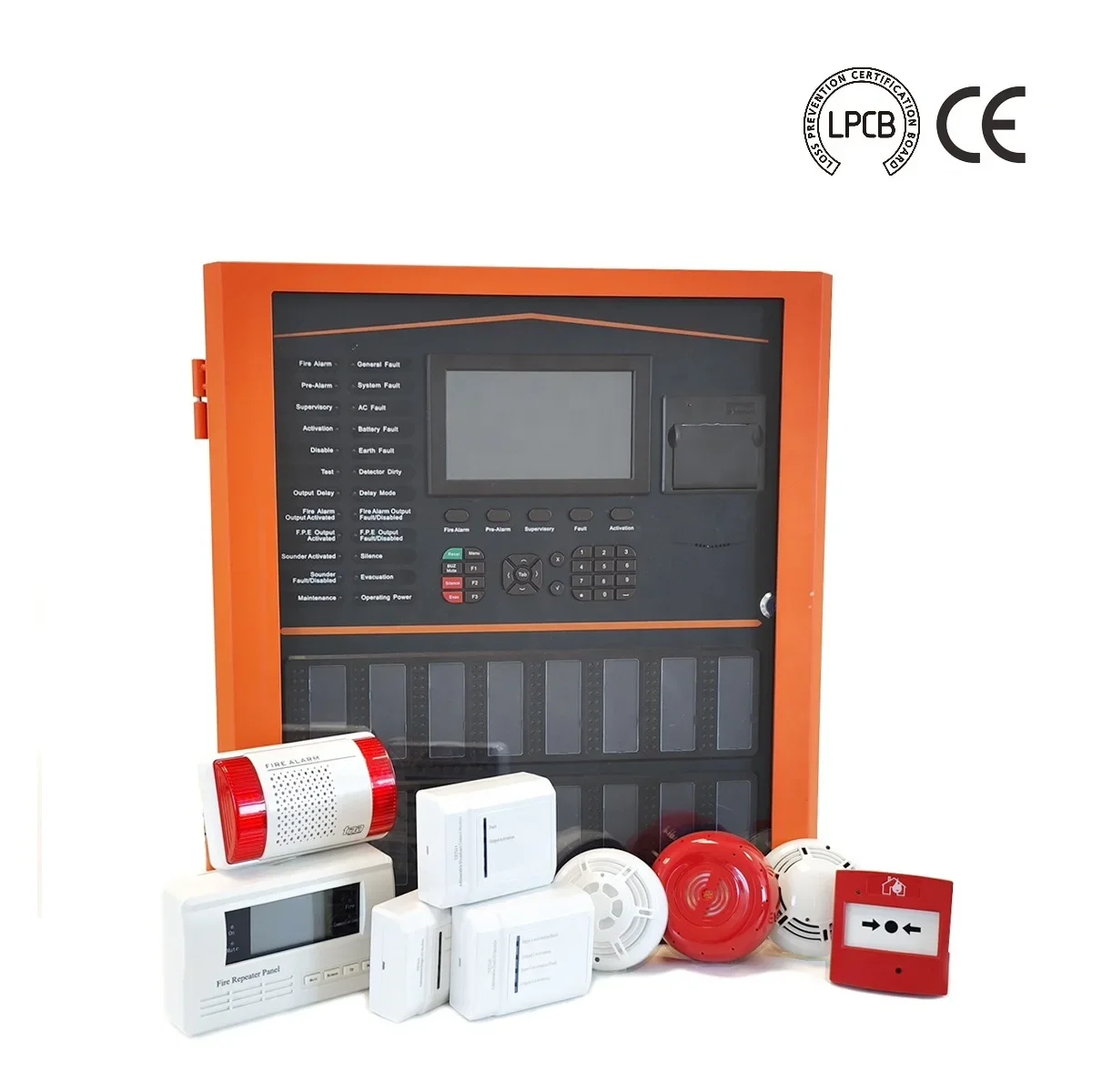 TX7004 1-4 Loop 1016 Points Fire Alarm System 1 Zone/loop Addressable Fire Alarm Control Panel