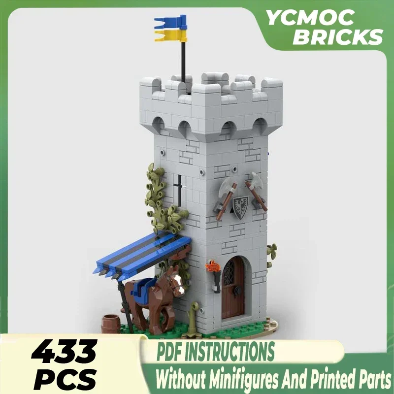 Medieval Fortress Model Moc Building Bricks Black Falcon Nest Castle Technology Blocks Gifts Christmas Toys DIY Sets Assembly