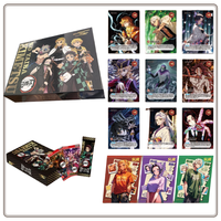 Genuine Demon Slayer Card For Children Kochou Shinobu Kamado Nezuko Double Sided Puzzle Limited Game Collection Card Table Toys