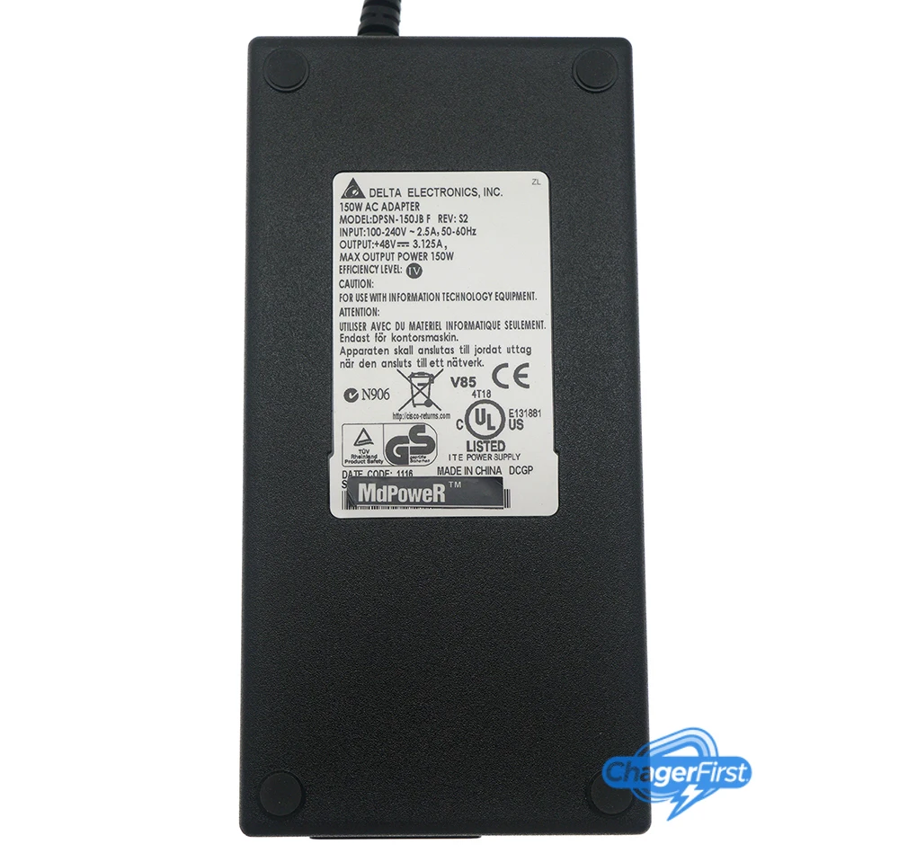 Genuine DELTA DPSN-150JB F 48V 3.125A 150W AC Adapter for Cisco SG300-10MP-K9 SG300-10P SF302-08MP SRW208MP-K9 ESW540 4Pin