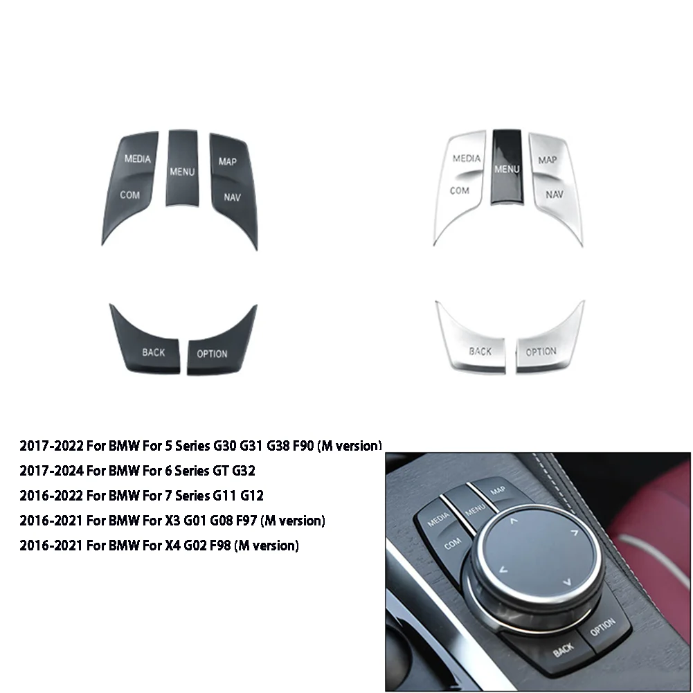 

Multimedia Buttons Sequins Decoration Cover Trim For BMW 5 Series G30 G31 G38 F90 M Version For BMW 6 Series For GT G32