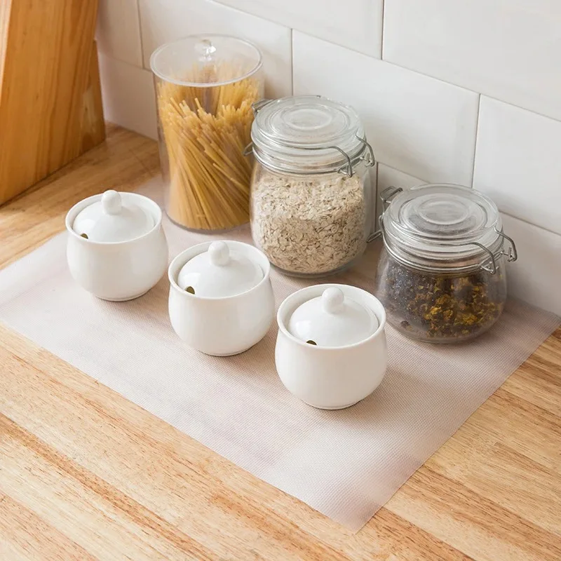 Kitchen Drawer Mats EVA Cabinet Liners Reusable Drawer Liners Anti-slip Fridge Mats Waterproof Moisture Resistant Mats
