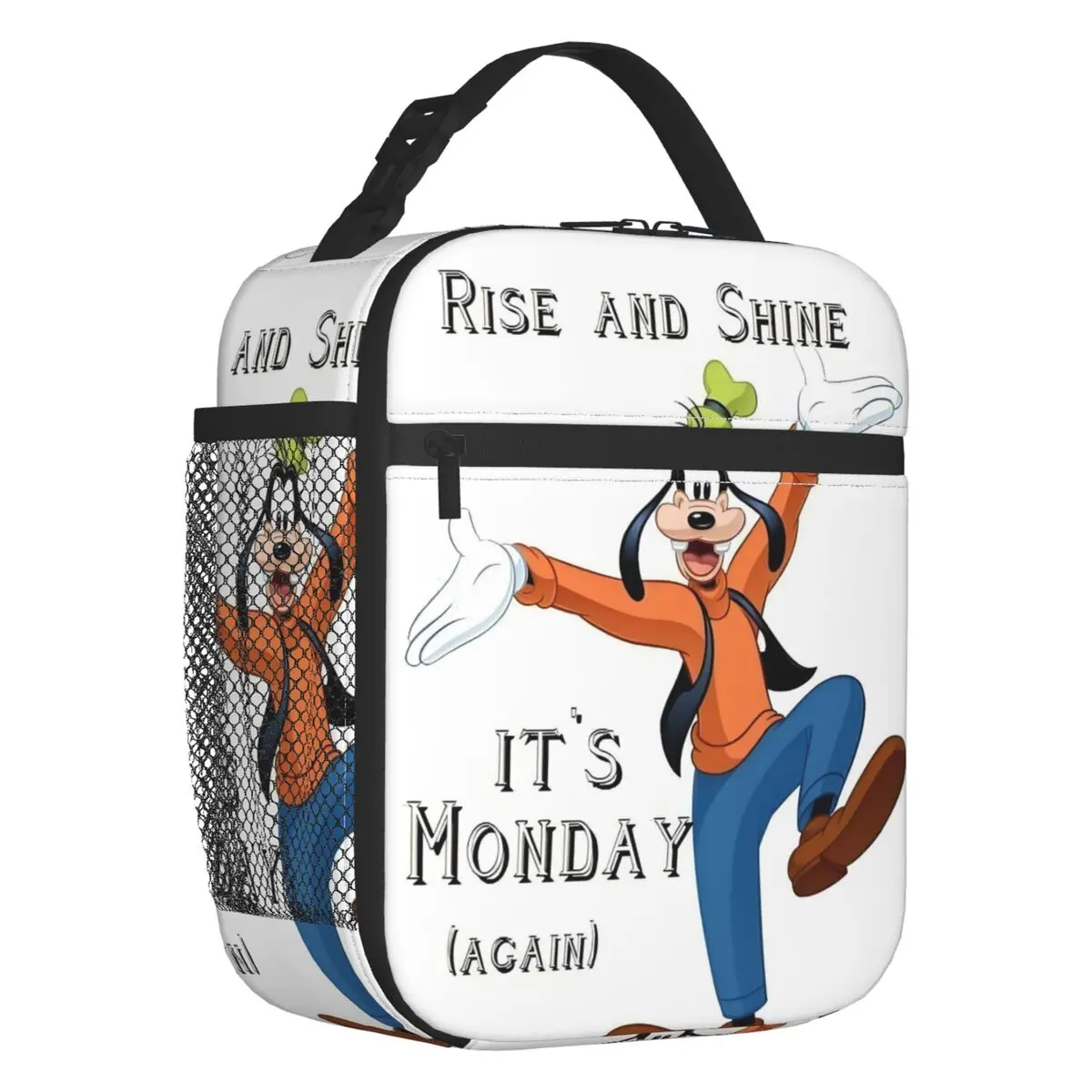 

Изготовленная на заказ сумка для обеда из мультфильма Гуфи, термосумка-холодильник с забавным животным узором, изолированные коробки для завтрака для школьников