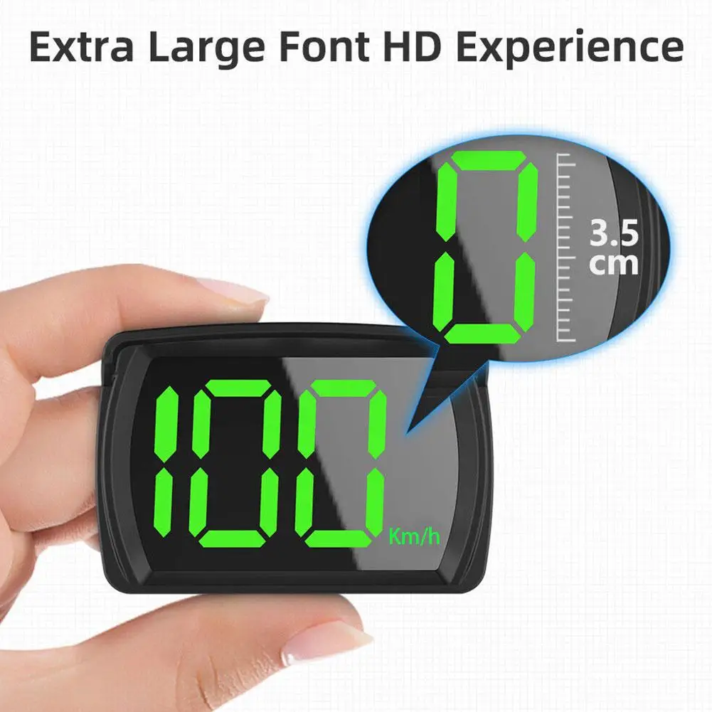 

New Gps Hud Digital Speedometer Head Up Display Universal Car Accessories Big Font Speed For Truck Car Speed Displays Auto Parts