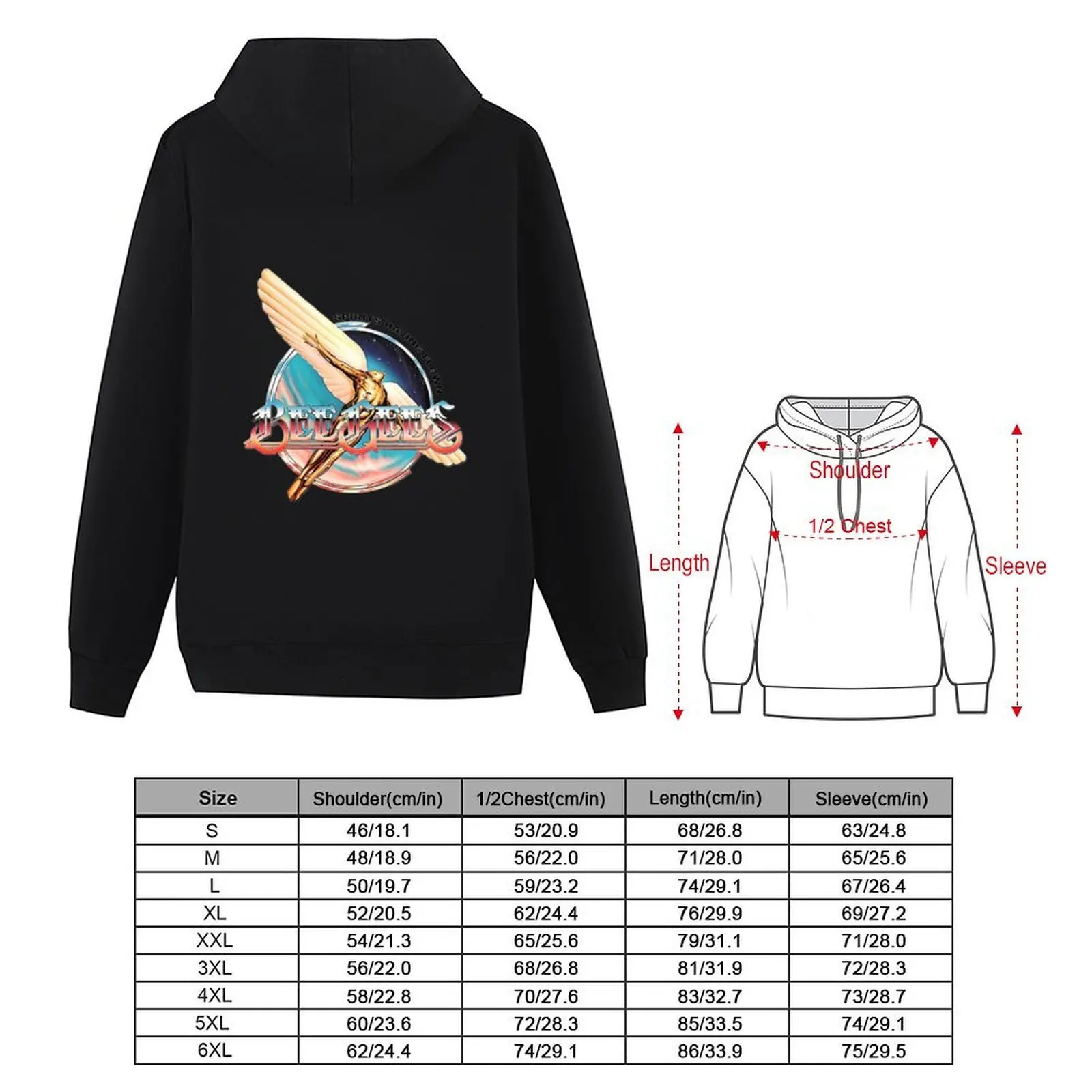 ملابس رجالية ذات قلنسوة من Spirit Have Flown Bee Gee على الطراز الياباني تي شيرت جرافيك للرجال ملابس رجالي بقلنسوة للرجال