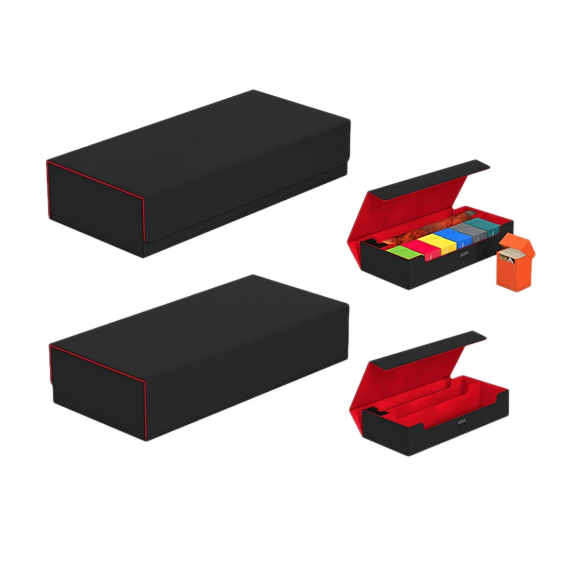 

Коробка для хранения Большой чехол для карт Коробка для колоды Коврик для игр и контейнер для сбора кубиков Ящик для хранения карт Пылезащитный ящик для хранения карт A