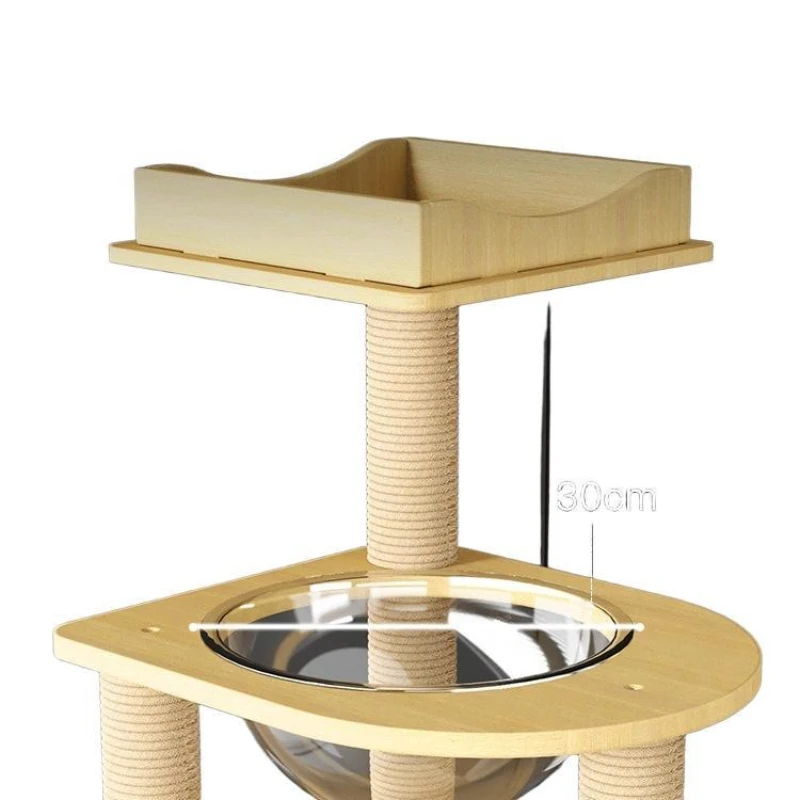 

Cat climbing frame Cat nest Space capsule Climbing frame Solid wood does not occupy a large and small household