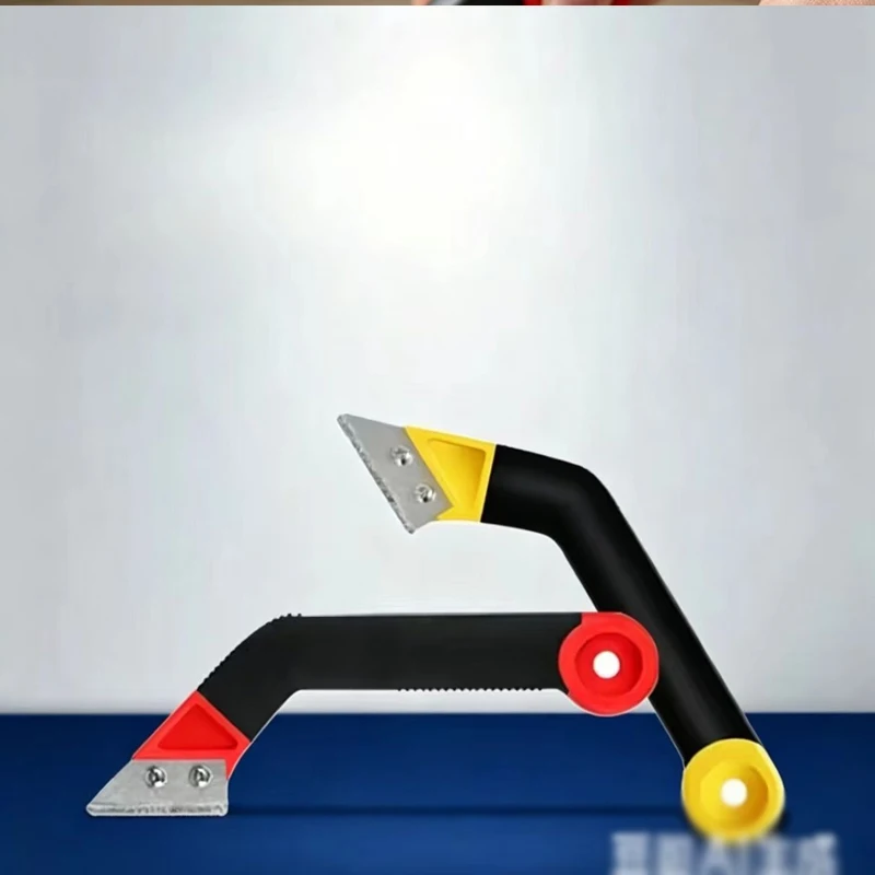 

Q84D Grout Removal Tool Set with 5 Replacement Tile Grout Cleaning Tool Grout Scraper Professional Angled Tool