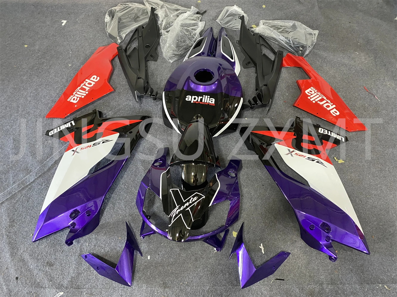 4Gifts New ABS Fairings Kit Fit for Aprilia RS125 RS4 50 125 2006 2007 2008 2009 2010 2011 06 07 08 09 10 11 Bodywork Set Purple