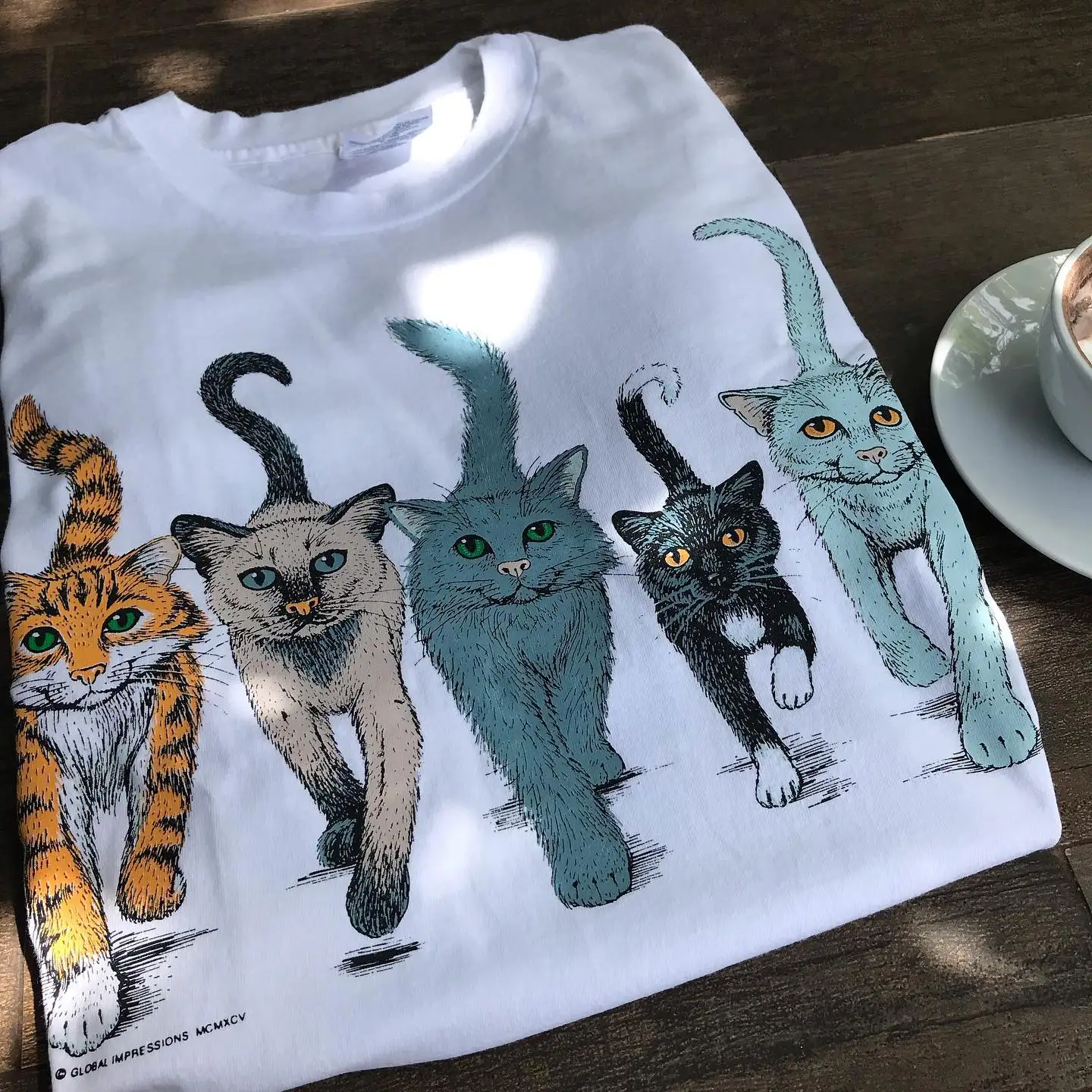 Unisex  Illustration T-Shirt Short Sleeve Neutral Style Male Model Summer Breathable Cotton round Neck Minimalist Design
