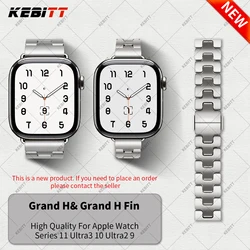 Kebitt Satine H Strap For Apple Watch Series 11 10 9 8 7 6 Se 3 Ultra 3 2  Stainless Steel Band Iwatch 46MM 42MM 41mm 45mm 49MM