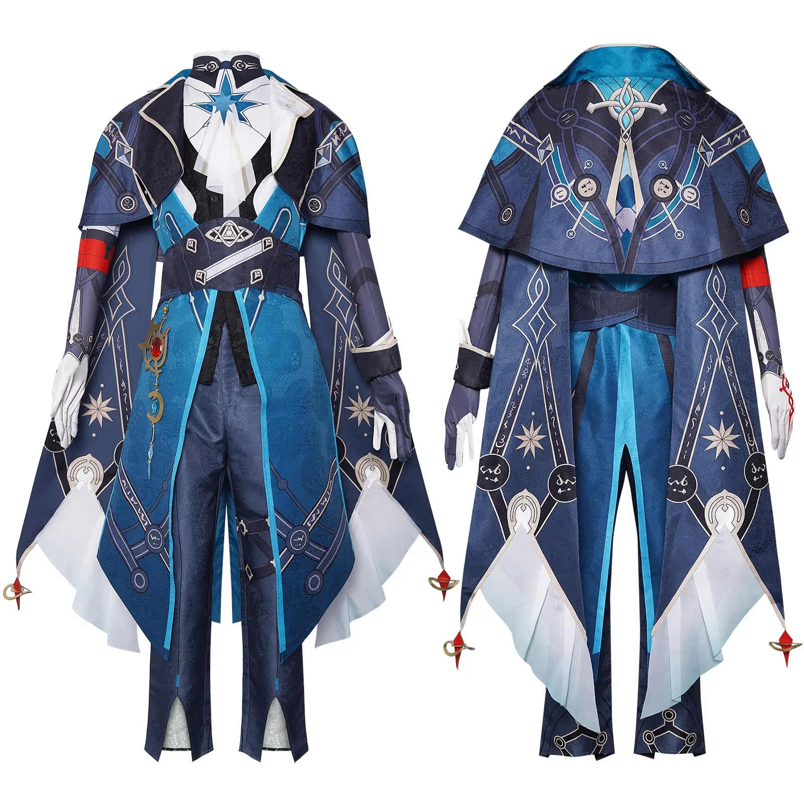 زي لعب الأدوار أزياء Bhāo Huakan Xīng Qiya ng Tiê Dão التأثيرية - نسخة نمط الظلام ناني كتي شي أزياء الهالوين 2D دور الشخصية P