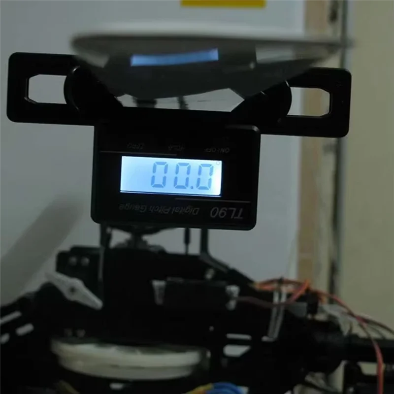 GTBL TL90 LCD Digital Pitch Gauge Propeller Blades Angle Measurement Tool Backlight Gyro Sensor ST250-800 Size Helicopter