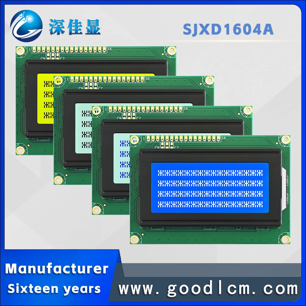 Produsen grosir bahasa Rusia LCD 1604 karakter dot matrix layar module modul display LCM standar tinggi