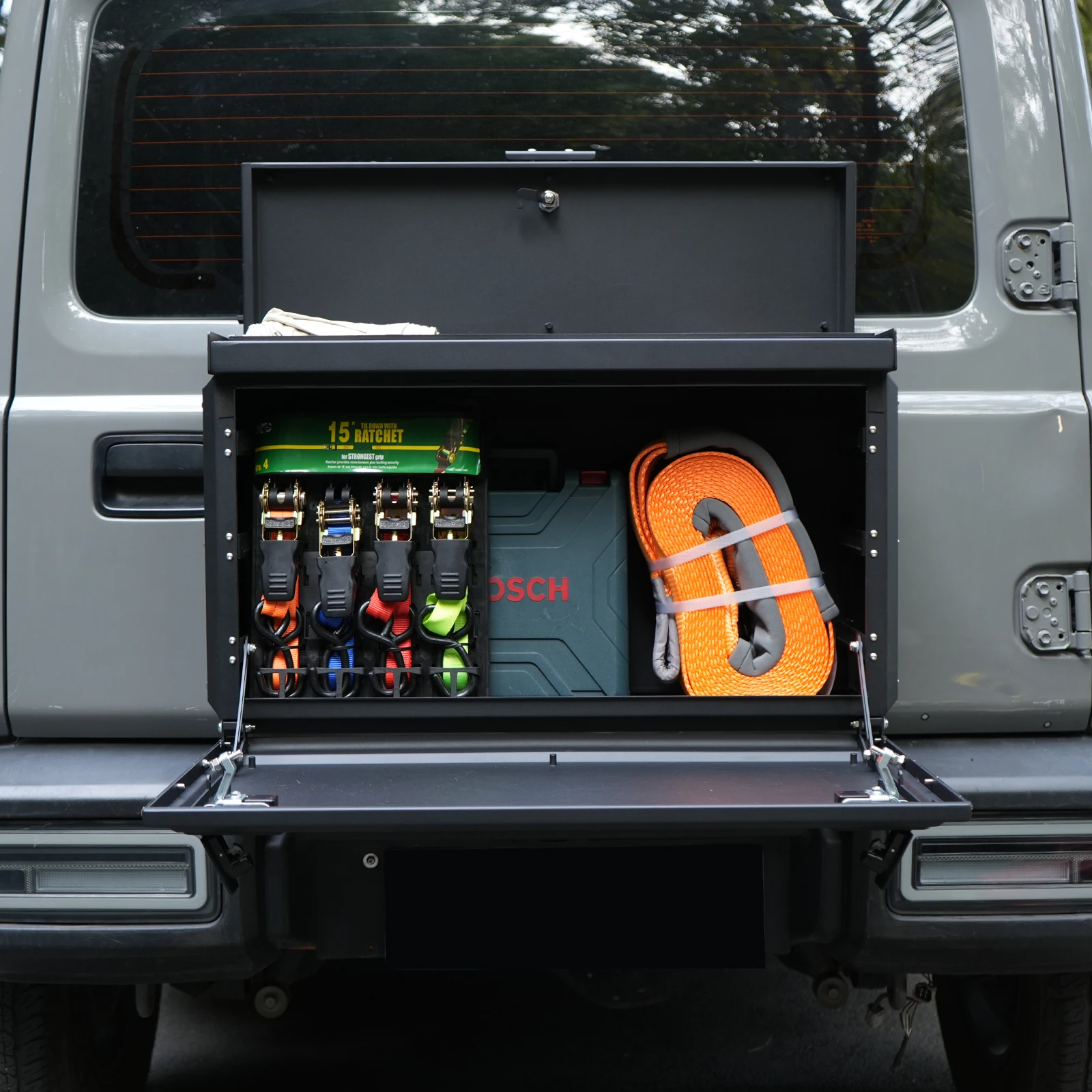 

Tailgate Multifunctional Storage Box For Suzuki Jimny Accessories Aluminum Tailgate Tool Box For Jimny