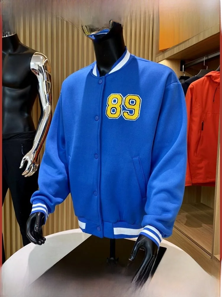 

Высококачественная уличная бейсбольная куртка для денег, новая осенне-зимняя мужская и женская модная верхняя одежда с воротником-стойкой для колледжа, пальто